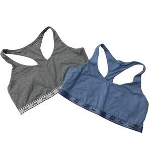 PINK by Victoria Secret Logo Cotton Racerback Bralette Size XL